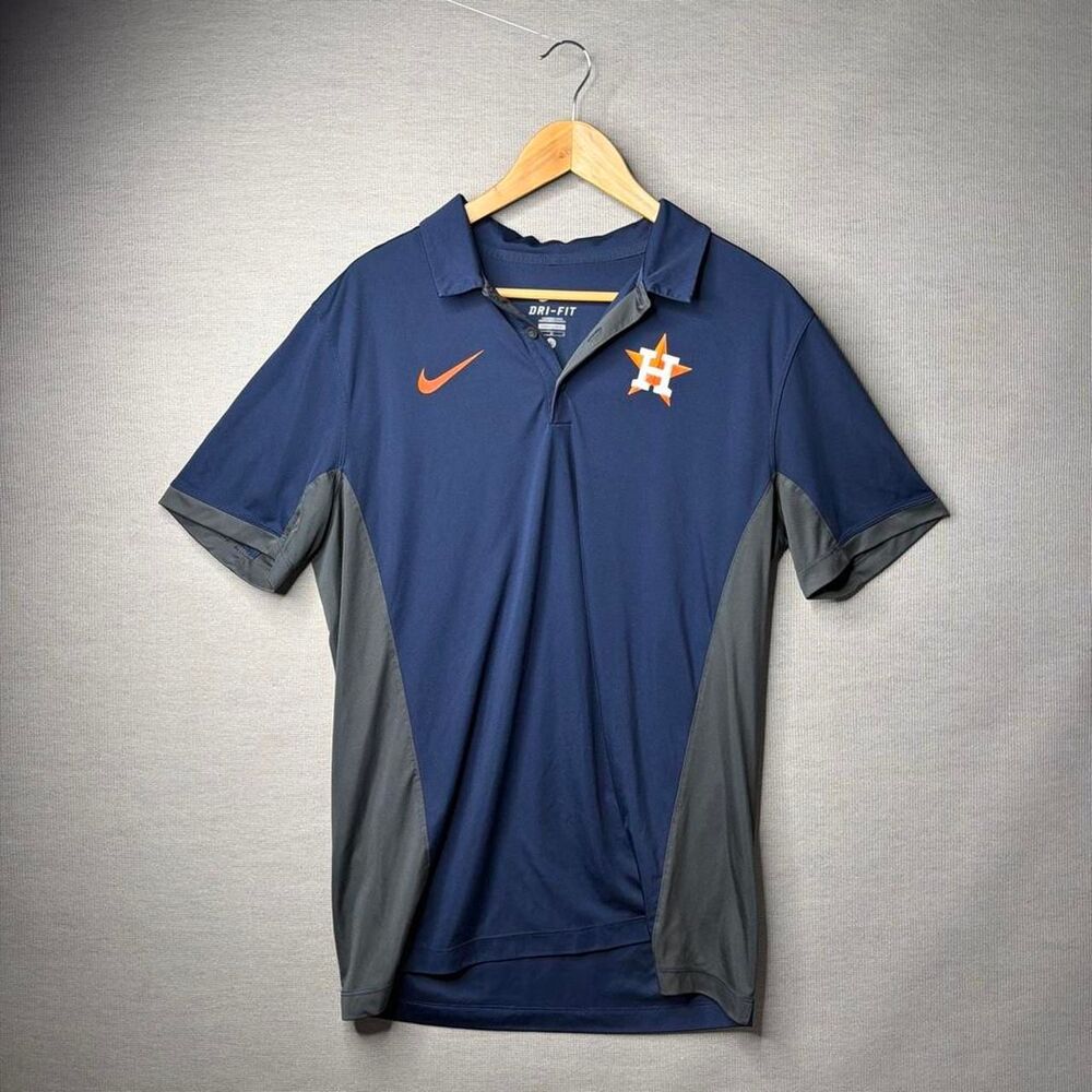 Nike Men's Navy and Blue Polo-shirts